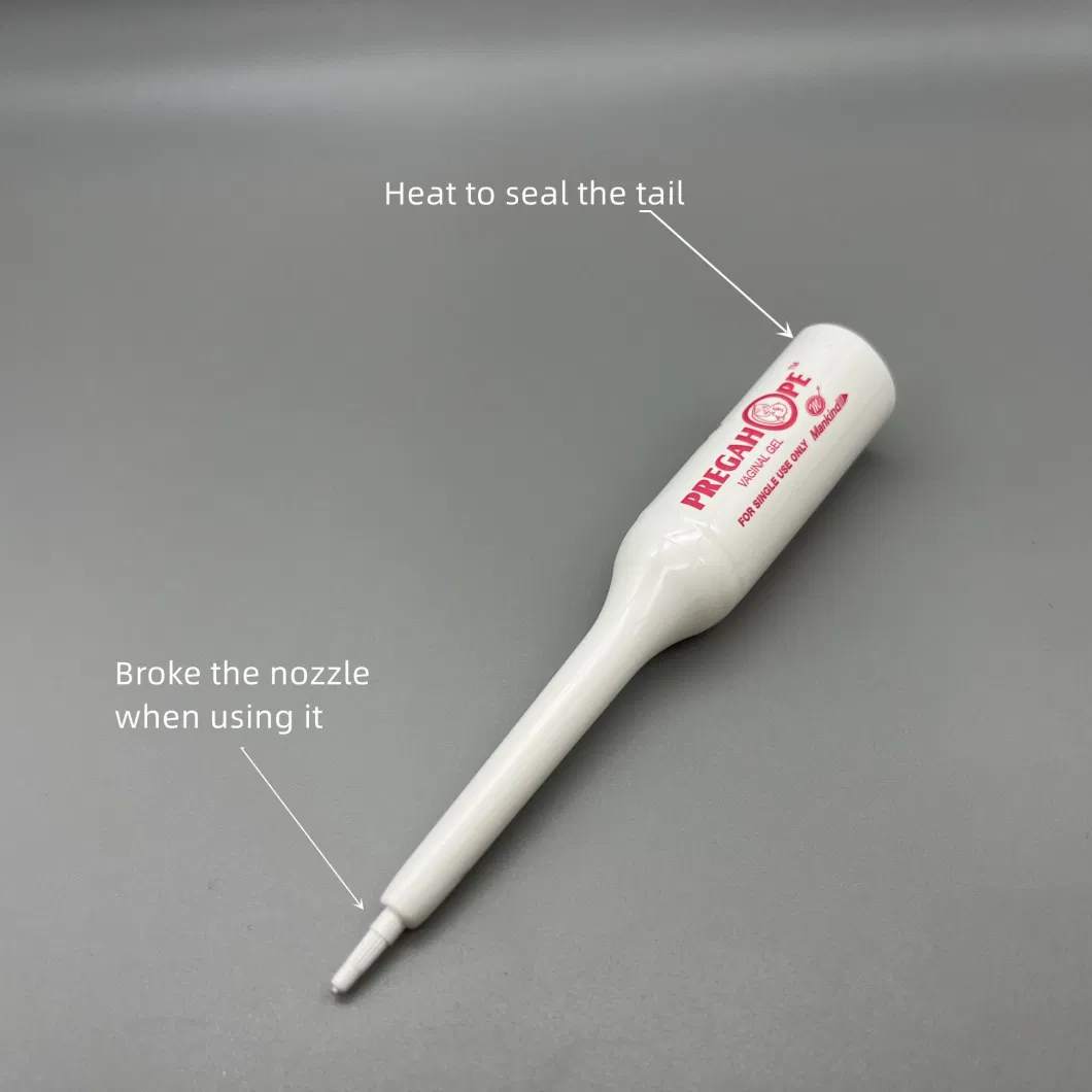 5ml 10ml 15ml Pharmaceutical Use Soft PE Tube Long Nozzle Plastic Tube Vaginal Gel Packaging