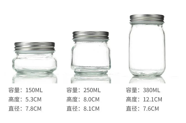 Mason Jars Wide Mouth Glass Jars with Lid &amp; Seal Bands Airtight Container for Pickling, Canning, Candles, Overnight Oats, Fruit Preserves, Jam or Jelly