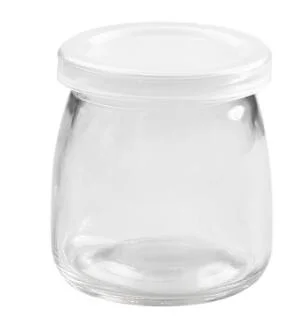 Food Packaging Very Cheaper Wide Mouth Glass Square Shape Pudding Bottle