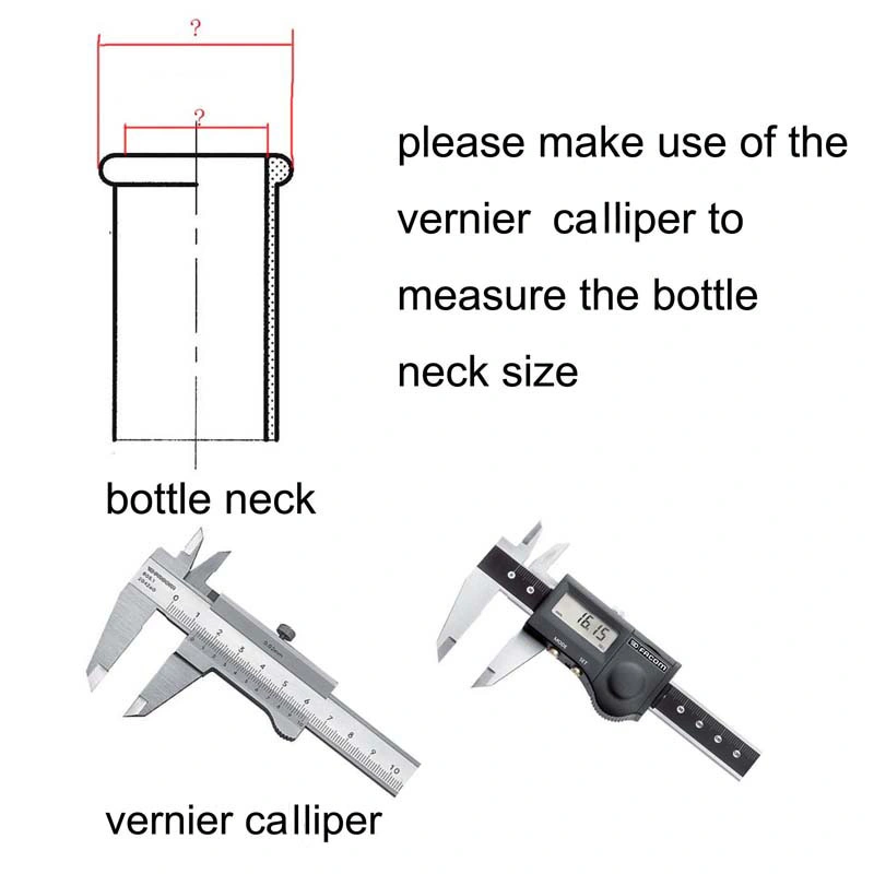 Non Spill Black Plastic Top Cap Synthetic Cork Stopper