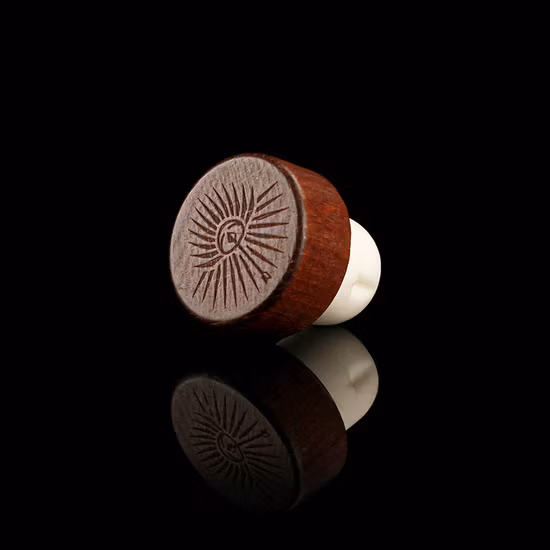 19.5mm Wood Cap with Synthetic Cork Stopper