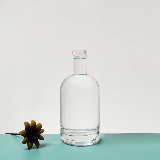 New Arrival 500ml Food Grade Clear Empty Head Shape Glass Bottle for Spirit/Whisky/Gin/Liquor