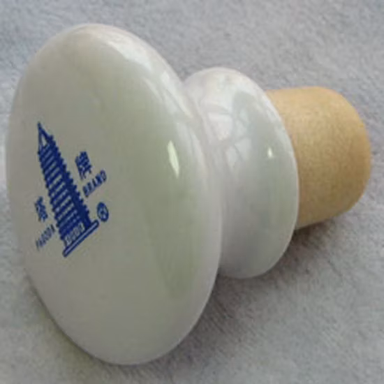 Good Quality Customizing Caramic Top Cap Polymer Cork Stopper